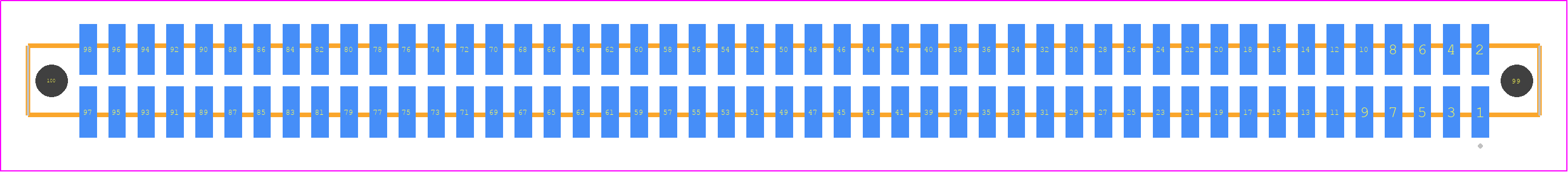 SFM-149-T2-S-D-A - SAMTEC PCB footprint - Other - Other - SFM-149-YY-ZZZ-D-A