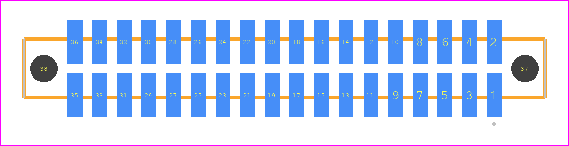 SFM-118-T2-H-D-A-K-TR - SAMTEC PCB footprint - Other - Other - SFM-118-YY-XXX-D-A-K-TR