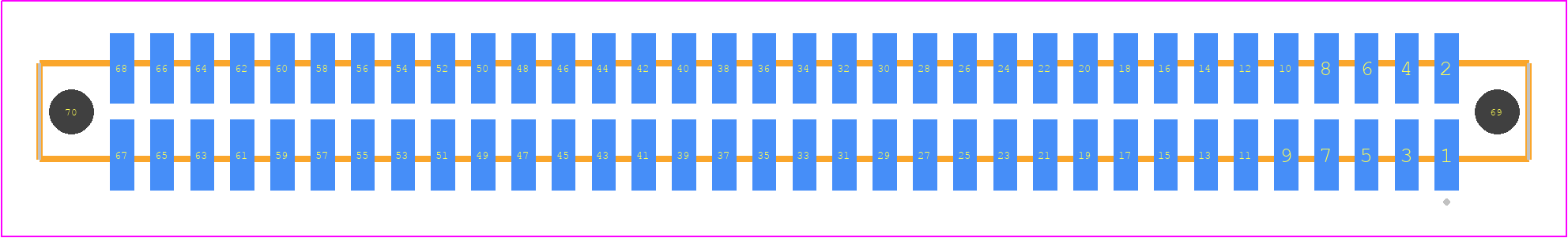 SFM-134-T2-S-D-A-P - SAMTEC PCB footprint - Other - Other - SFM-134-YY-ZZZ-D-A-P