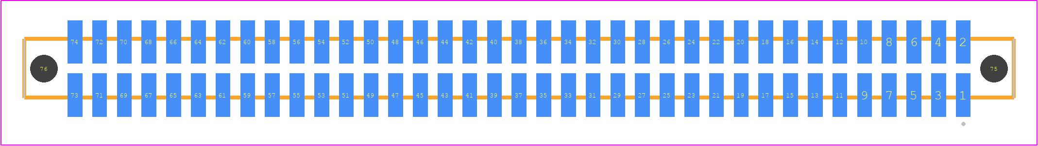 SFM-137-L2-STL-D-A-P - SAMTEC PCB footprint - Other - Other - SFM-137-YY-ZZZ-D-A-P