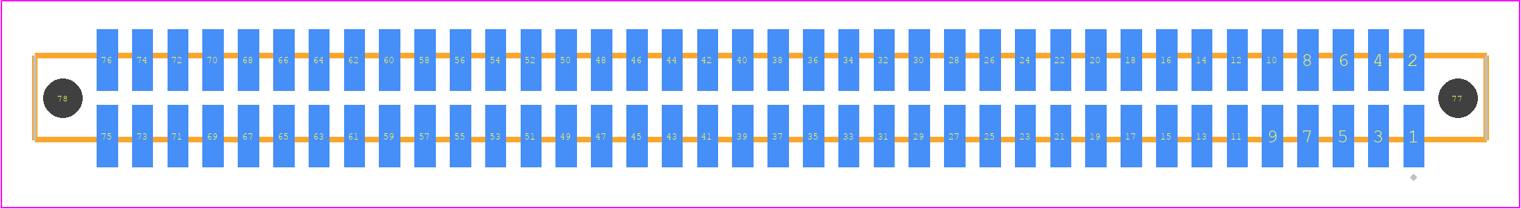 SFM-138-L2-L-D-A-P - SAMTEC PCB footprint - Other - Other - SFM-138-YY-ZZZ-D-A-P
