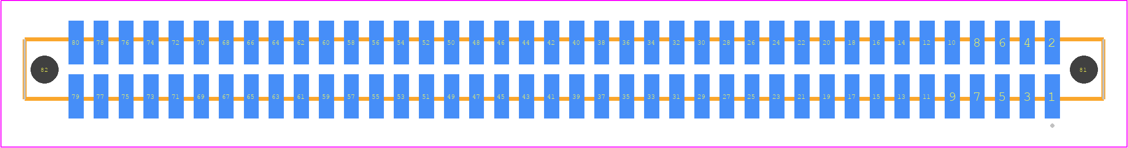 SFM-140-L2-F-D-A-P - SAMTEC PCB footprint - Other - Other - SFM-140-YY-ZZZ-D-A-P