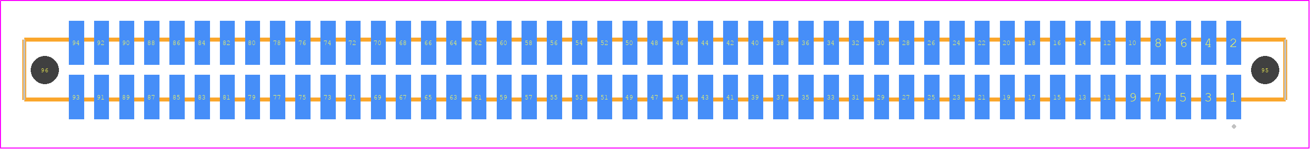 SFM-147-T2-S-D-A-P - SAMTEC PCB footprint - Other - Other - SFM-147-YY-ZZZ-D-A-P