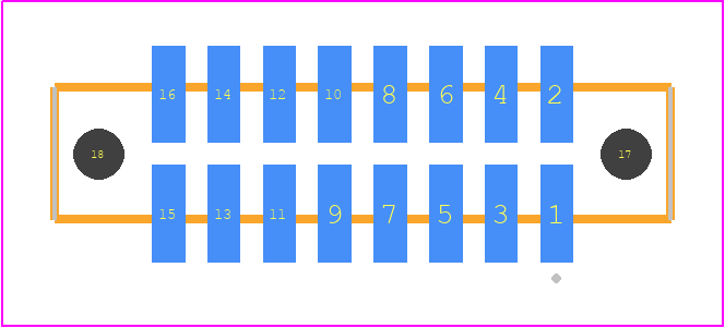 SFM-108-02-F-D-LC - SAMTEC PCB footprint - Other - Other - SFM-108-YY-ZZZ-D-LC