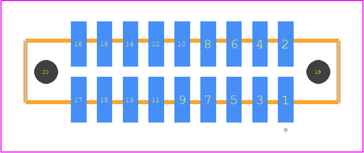SFM-109-T2-S-D-LC - SAMTEC PCB footprint - Other - Other - SFM-109-YY-ZZZ-D-LC