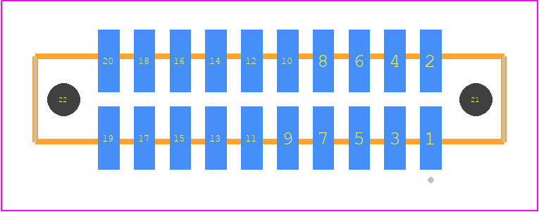 SFM-110-T2-SM-D-LC - SAMTEC PCB footprint - Other - Other - SFM-110-YY-ZZZ-D-LC