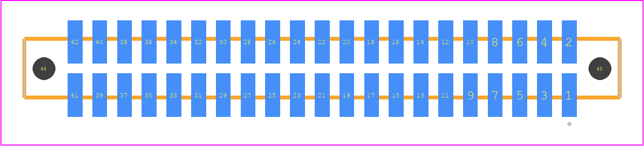 SFM-121-02-H-D-LC - SAMTEC PCB footprint - Other - Other - SFM-121-YY-ZZZ-D-LC