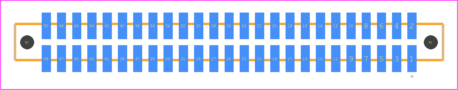 SFM-125-T2-F-D-LC - SAMTEC PCB footprint - Other - Other - SFM-125-YY-ZZZ-D-LC