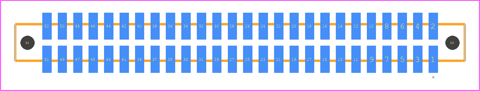 SFM-126-T2-SM-D-LC - SAMTEC PCB footprint - Other - Other - SFM-126-YY-ZZZ-D-LC