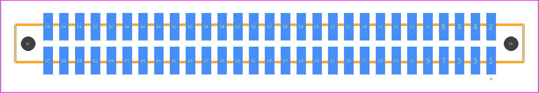 SFM-129-T2-S-D-LC - SAMTEC PCB footprint - Other - Other - SFM-129-YY-ZZZ-D-LC