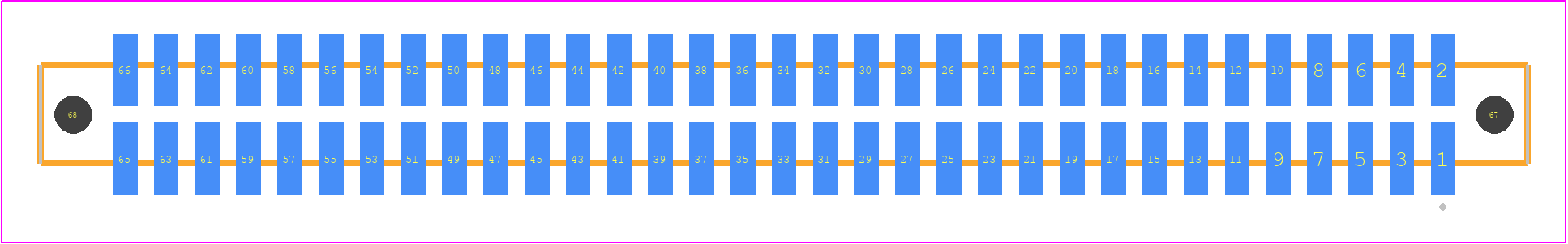 SFM-133-L2-STL-D-LC - SAMTEC PCB footprint - Other - Other - SFM-133-YY-ZZZ-D-LC
