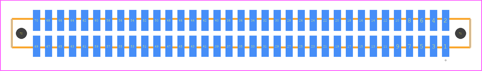 SFM-135-T2-H-D-LC - SAMTEC PCB footprint - Other - Other - SFM-135-YY-ZZZ-D-LC