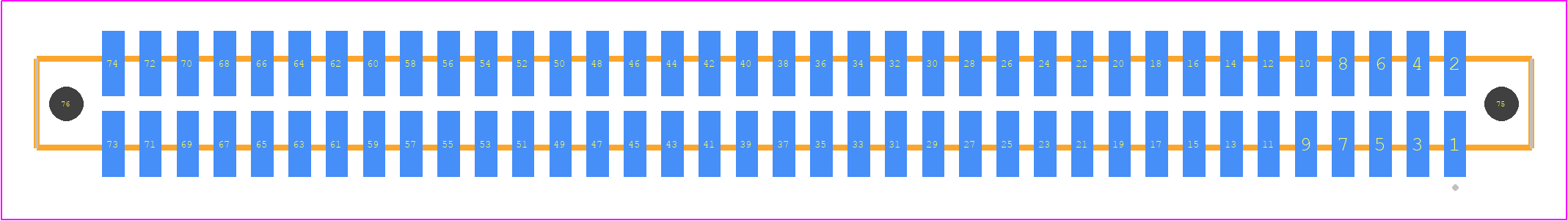 SFM-137-L2-S-D-LC - SAMTEC PCB footprint - Other - Other - SFM-137-YY-ZZZ-D-LC