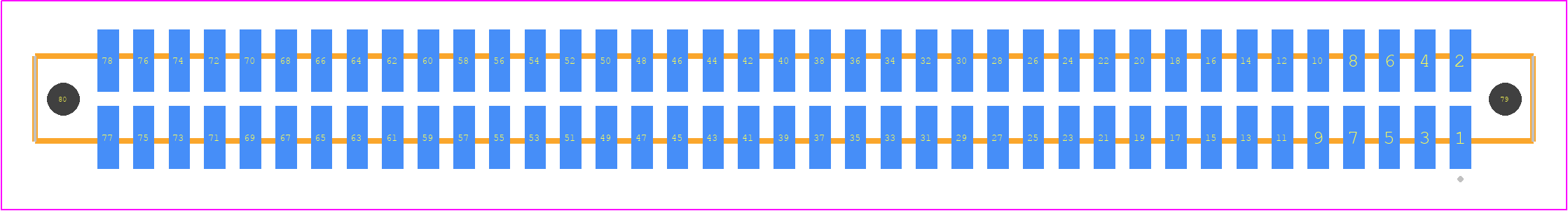 SFM-139-T2-FM-D-LC - SAMTEC PCB footprint - Other - Other - SFM-139-YY-ZZZ-D-LC
