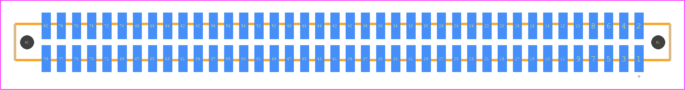 SFM-140-02-STL-D-LC - SAMTEC PCB footprint - Other - Other - SFM-140-YY-ZZZ-D-LC