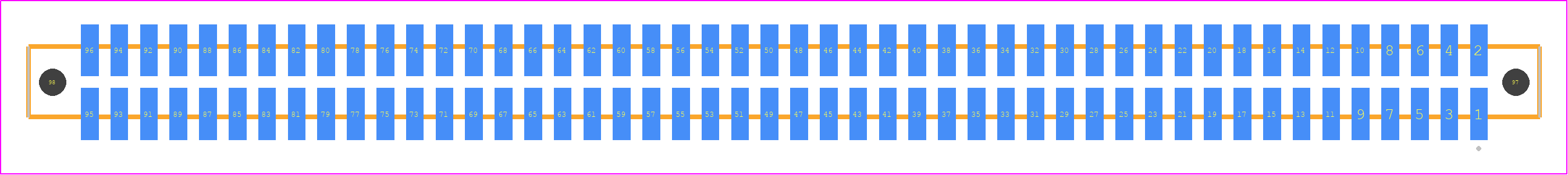 SFM-148-T2-FM-D-LC - SAMTEC PCB footprint - Other - Other - SFM-148-YY-ZZZ-D-LC