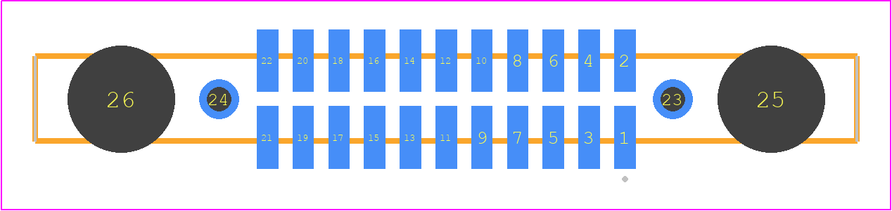 SFM-111-02-LM-D-DS - SAMTEC PCB footprint - Other - Other - SFM-111-02-ZZZ-D-DS