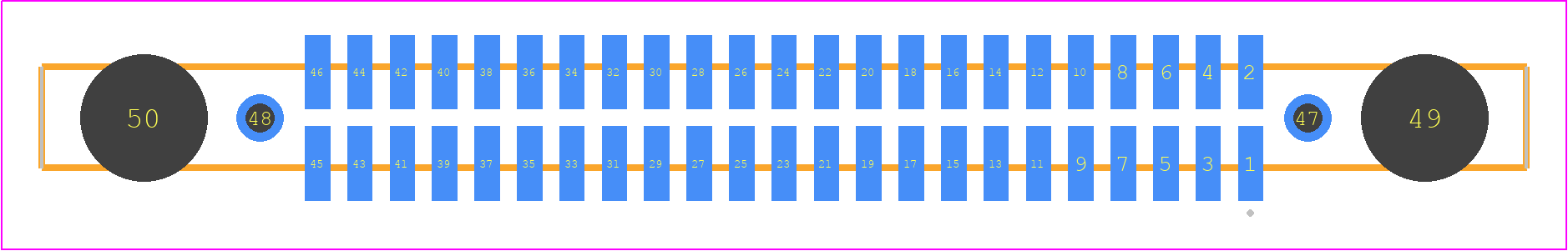 SFM-123-02-S-D-DS - SAMTEC PCB footprint - Other - Other - SFM-123-02-ZZZ-D-DS