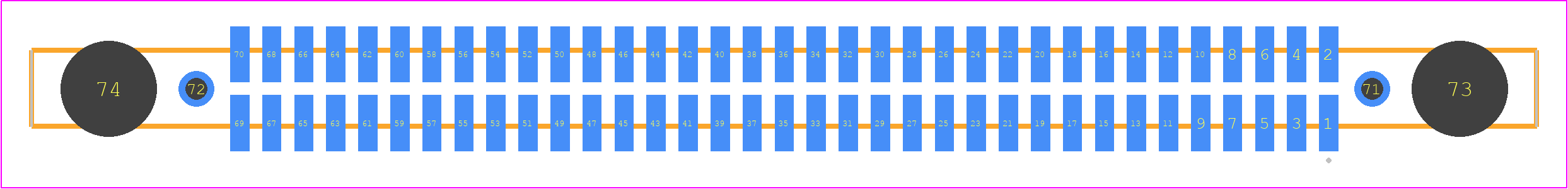 SFM-135-02-STL-D-DS - SAMTEC PCB footprint - Other - Other - SFM-135-02-ZZZ-D-DS