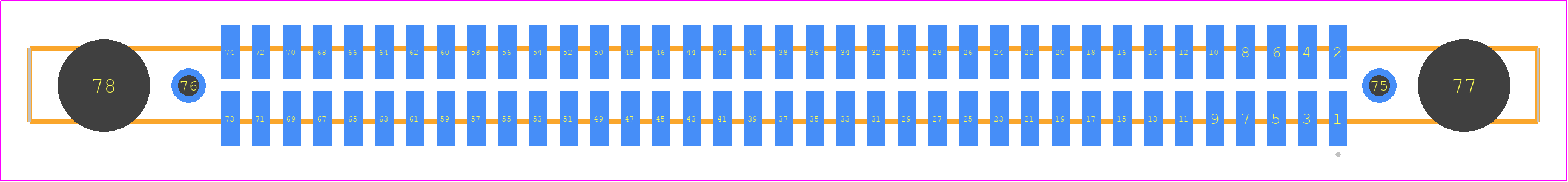 SFM-137-02-STL-D-DS - SAMTEC PCB footprint - Other - Other - SFM-137-02-ZZZ-D-DS