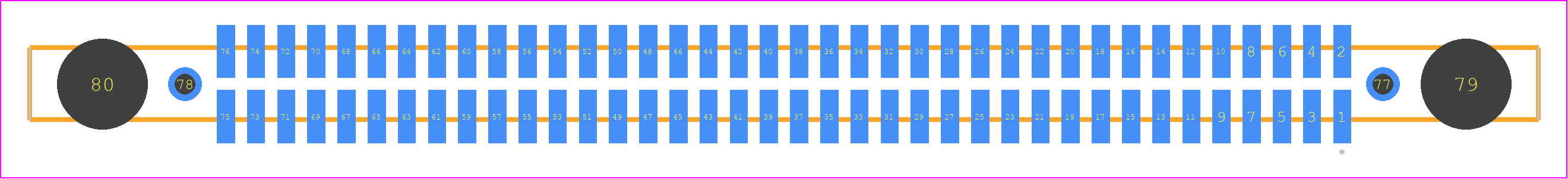 SFM-138-02-L-D-DS - SAMTEC PCB footprint - Other - Other - SFM-138-02-ZZZ-D-DS
