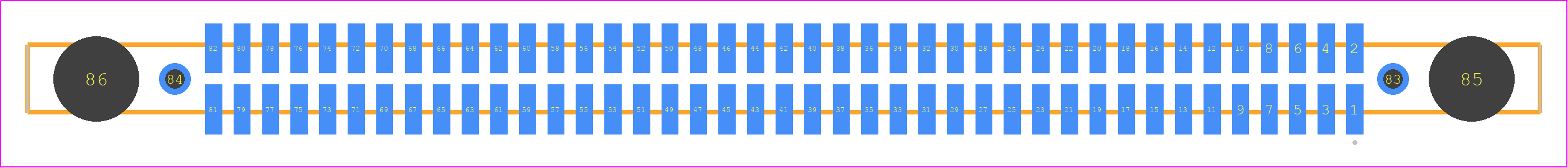 SFM-141-02-STL-D-DS - SAMTEC PCB footprint - Other - Other - SFM-141-02-ZZZ-D-DS