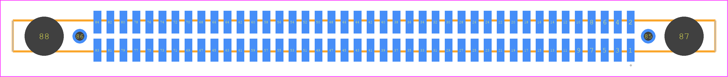 SFM-142-02-F-D-DS - SAMTEC PCB footprint - Other - Other - SFM-142-02-ZZZ-D-DS