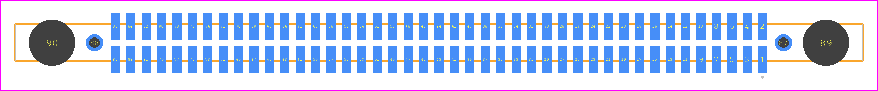 SFM-143-02-STL-D-DS - SAMTEC PCB footprint - Other - Other - SFM-143-02-ZZZ-D-DS