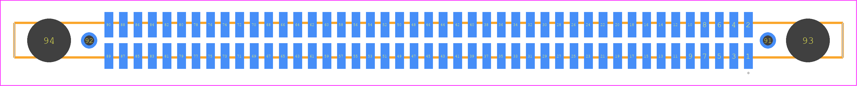 SFM-145-02-L-D-DS - SAMTEC PCB footprint - Other - Other - SFM-145-02-ZZZ-D-DS