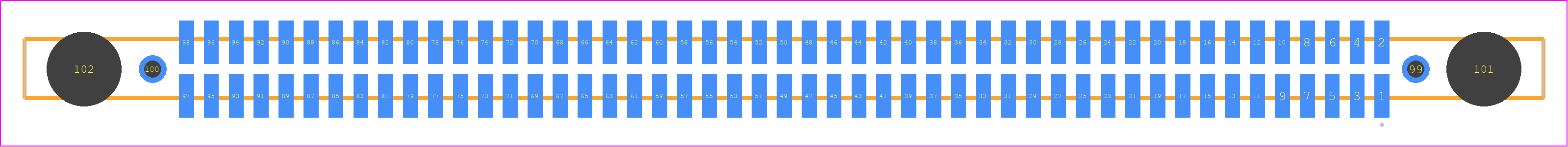 SFM-149-02-STL-D-DS - SAMTEC PCB footprint - Other - Other - SFM-149-02-ZZZ-D-DS