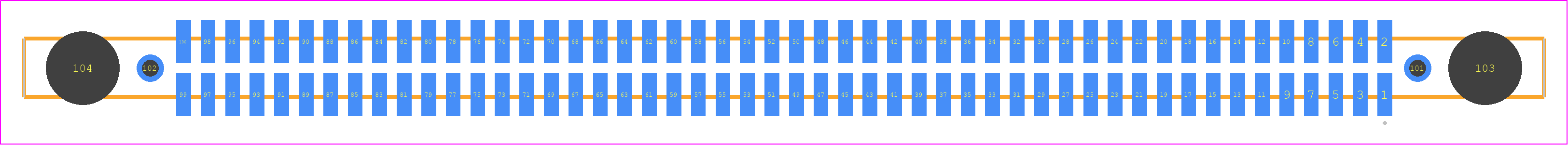 SFM-150-02-F-D-DS - SAMTEC PCB footprint - Other - Other - SFM-150-02-ZZZ-D-DS