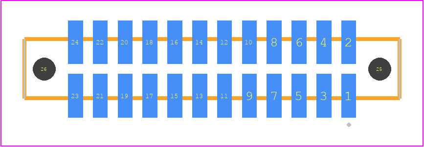 SFM-112-T2-F-D-LC-TR - SAMTEC PCB footprint - Other - Other - SFM-112-YY-ZZZ-D-LC-TR