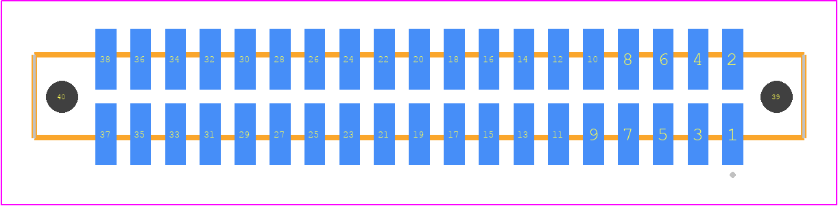 SFM-119-L2-H-D-LC-TR - SAMTEC PCB footprint - Other - Other - SFM-119-YY-ZZZ-D-LC-TR