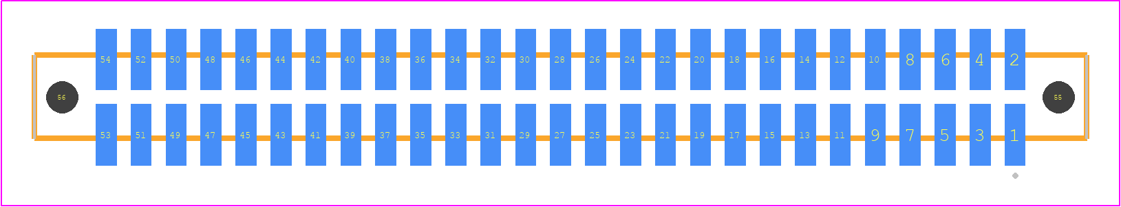 SFM-127-T2-F-D-LC-TR - SAMTEC PCB footprint - Other - Other - SFM-127-YY-ZZZ-D-LC-TR