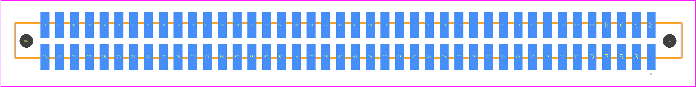 SFM-142-T2-F-D-LC-TR - SAMTEC PCB footprint - Other - Other - SFM-142-YY-ZZZ-D-LC-TR