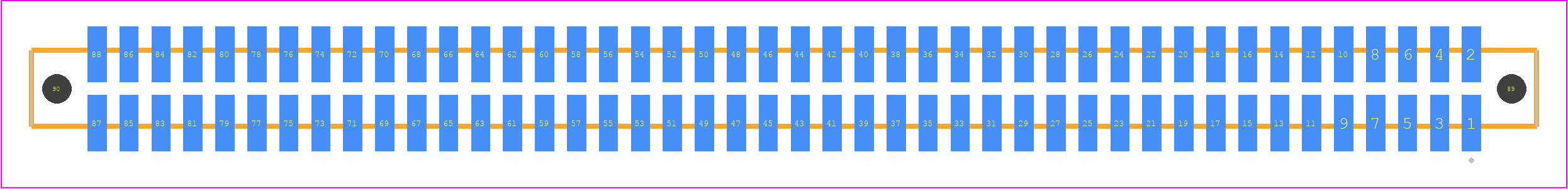 SFM-144-T2-F-D-LC-TR - SAMTEC PCB footprint - Other - Other - SFM-144-YY-ZZZ-D-LC-TR