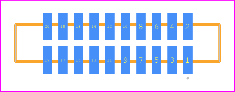 SFM-110-T2-S-D-K-TR - SAMTEC PCB footprint - Other - Other - SFM-110-YY-ZZZ-D-K-TR