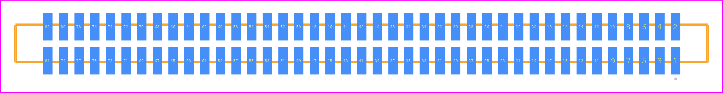 SFM-141-T2-F-D-K-TR - SAMTEC PCB footprint - Other - Other - SFM-141-YY-ZZZ-D-K-TR