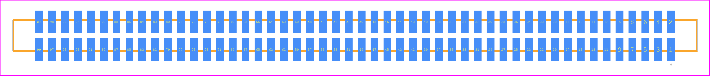 SFM-150-T2-S-D-K-TR - SAMTEC PCB footprint - Other - Other - SFM-150-YY-ZZZ-D-K-TR