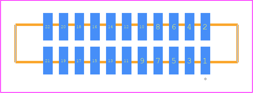 SFM-111-L2-LM-D-P-TR - SAMTEC PCB footprint - Other - Other - SFM-111-YY-ZZZ-D-P-TR