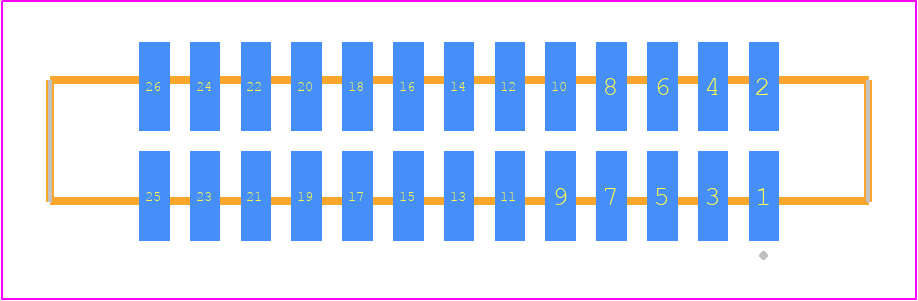 SFM-113-T2-F-D-P-TR - SAMTEC PCB footprint - Other - Other - SFM-113-YY-ZZZ-D-P-TR