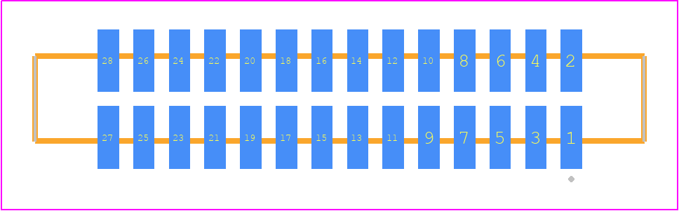 SFM-114-02-S-D-P-TR - SAMTEC PCB footprint - Other - Other - SFM-114-YY-ZZZ-D-P-TR