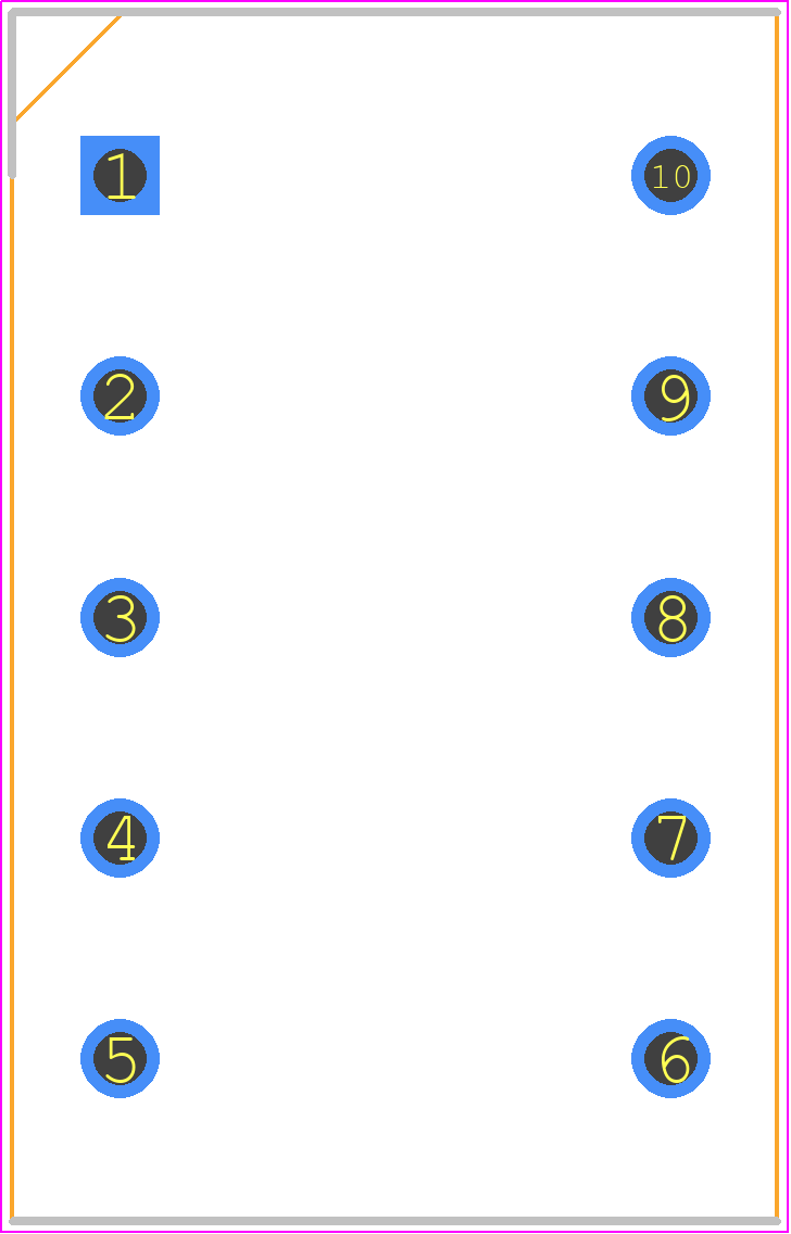 B66208X1010T001 - TDK PCB footprint - Dual-In-Line Sockets - Dual-In-Line Sockets - B66208X1010T001