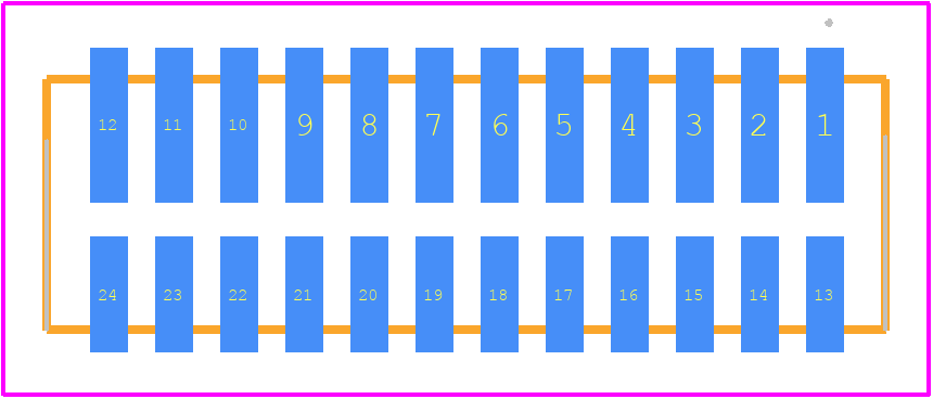 87437-1273 - Molex PCB footprint - Other - Other - 87437-1273-2