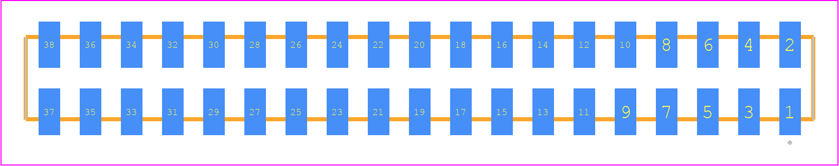 SQW-119-01-S-D-VS-K - SAMTEC PCB footprint - Other - Other - SQW-119-01-XXX-D-VS-K