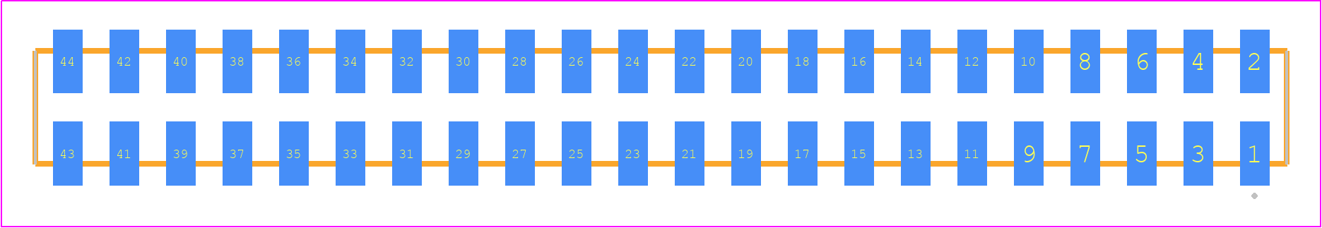 SQW-122-01-S-D-VS-K - SAMTEC PCB footprint - Other - Other - SQW-122-01-XXX-D-VS-K