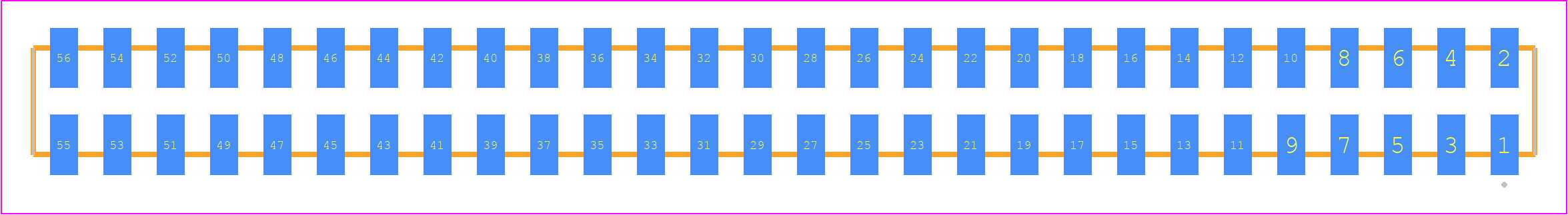 SQW-128-01-L-D-VS-K - SAMTEC PCB footprint - Other - Other - SQW-128-01-XXX-D-VS-K