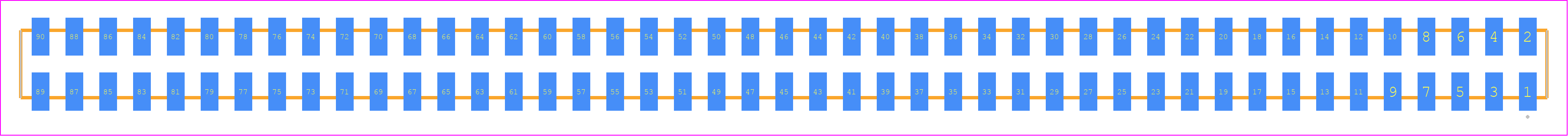 SQW-145-01-L-D-VS-K - SAMTEC PCB footprint - Other - Other - SQW-145-01-XXX-D-VS-K