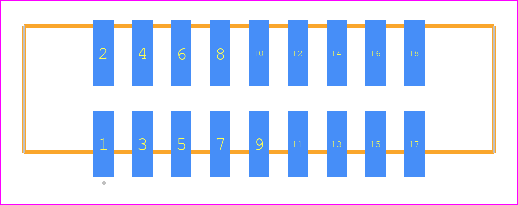 STMM-109-02-L-D-SM - SAMTEC PCB footprint - Other - Other - STMM-109-02-XX-D-SM