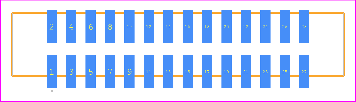STMM-114-02-G-D-SM - SAMTEC PCB footprint - Other - Other - STMM-114-02-XX-D-SM